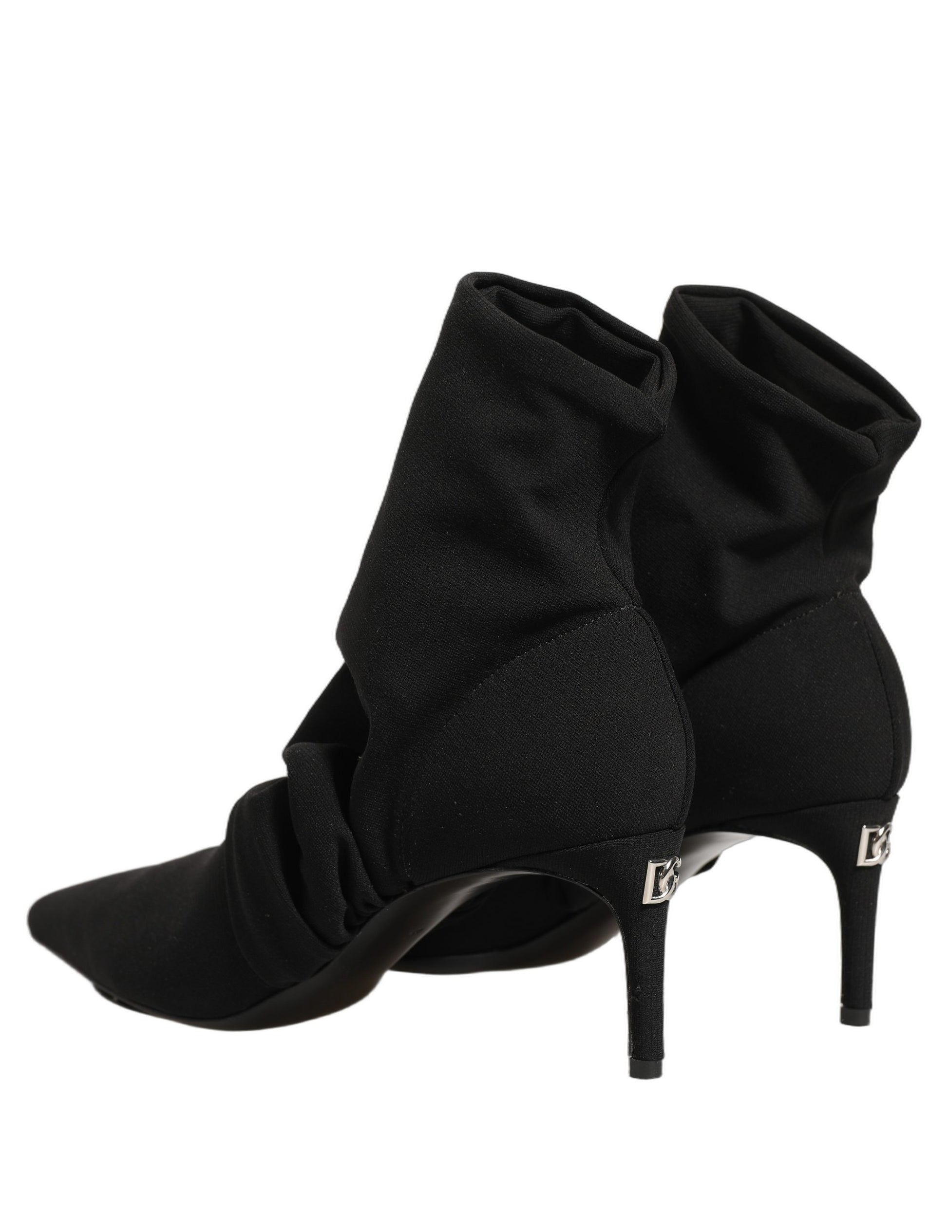 Chaussures Dolce & Gabbana Bottines à talons chaussettes extensibles noires