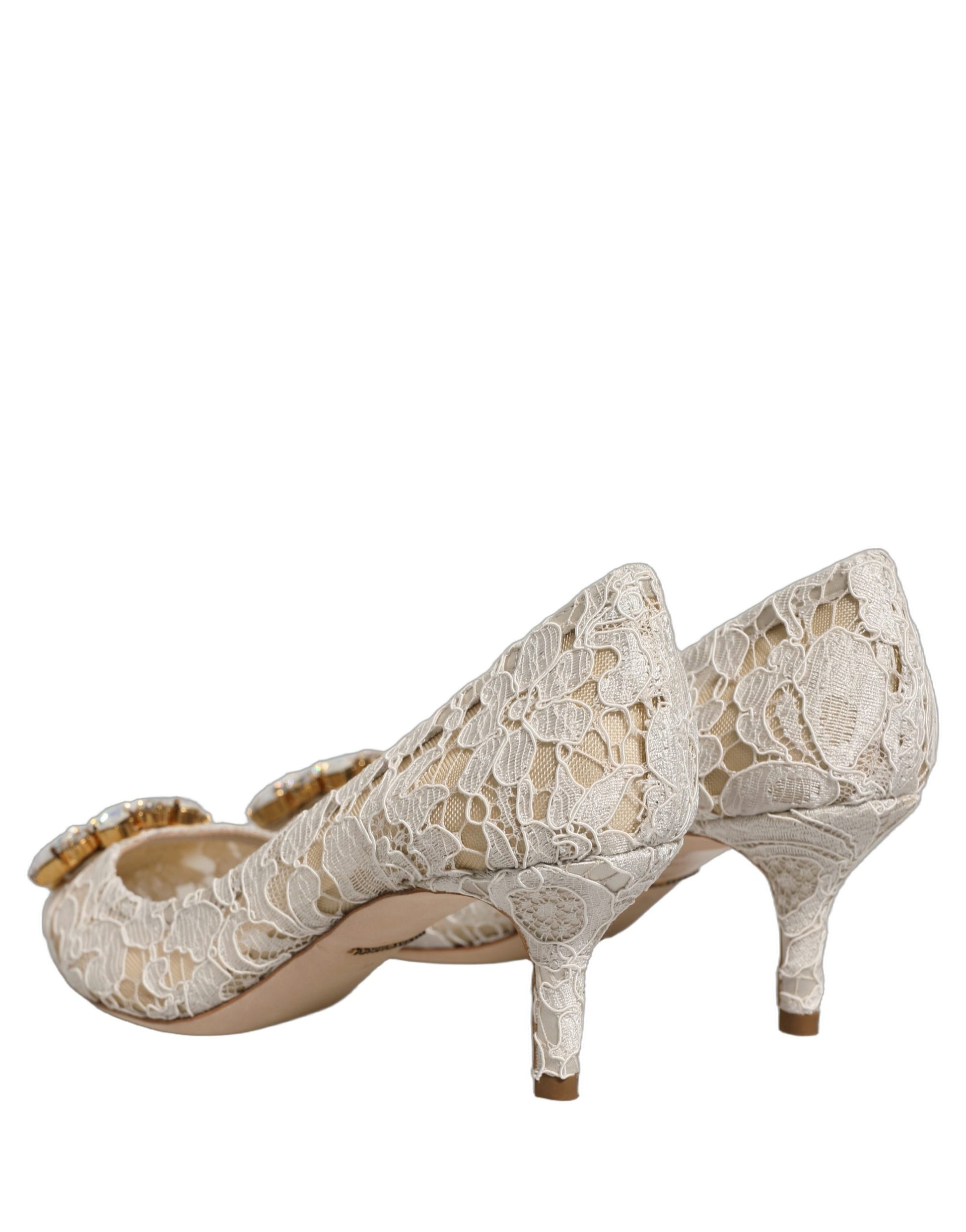 Dolce & Gabbana White Mid Heel for Women detail view