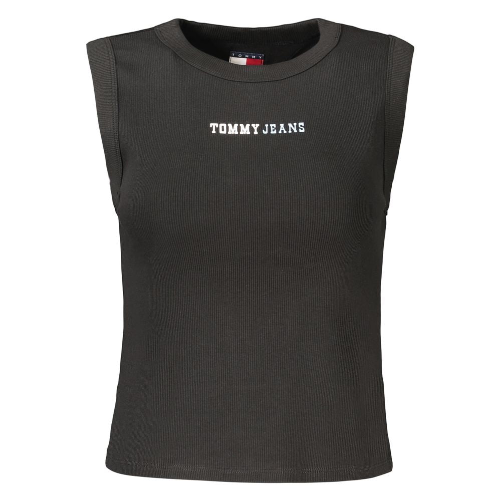 Débardeur en coton noir Tommy Hilfiger pour femme