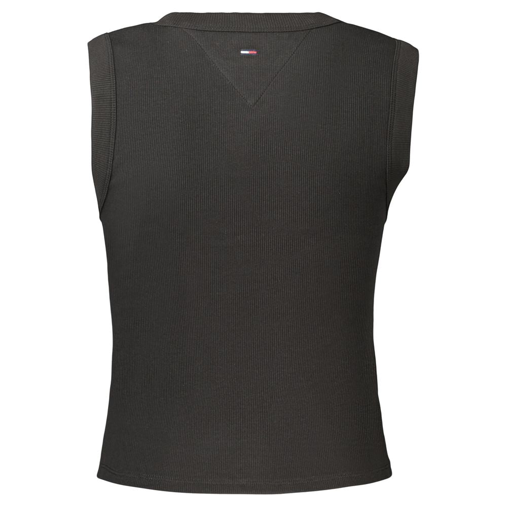 Débardeur en coton noir Tommy Hilfiger pour femme