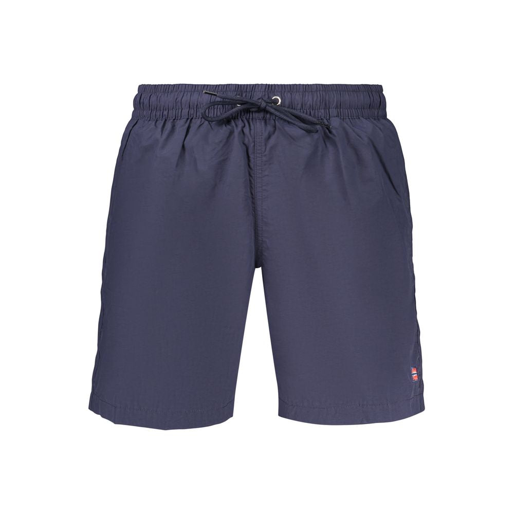 Norvège 1963 Boxer de bain en polyamide bleu pour homme