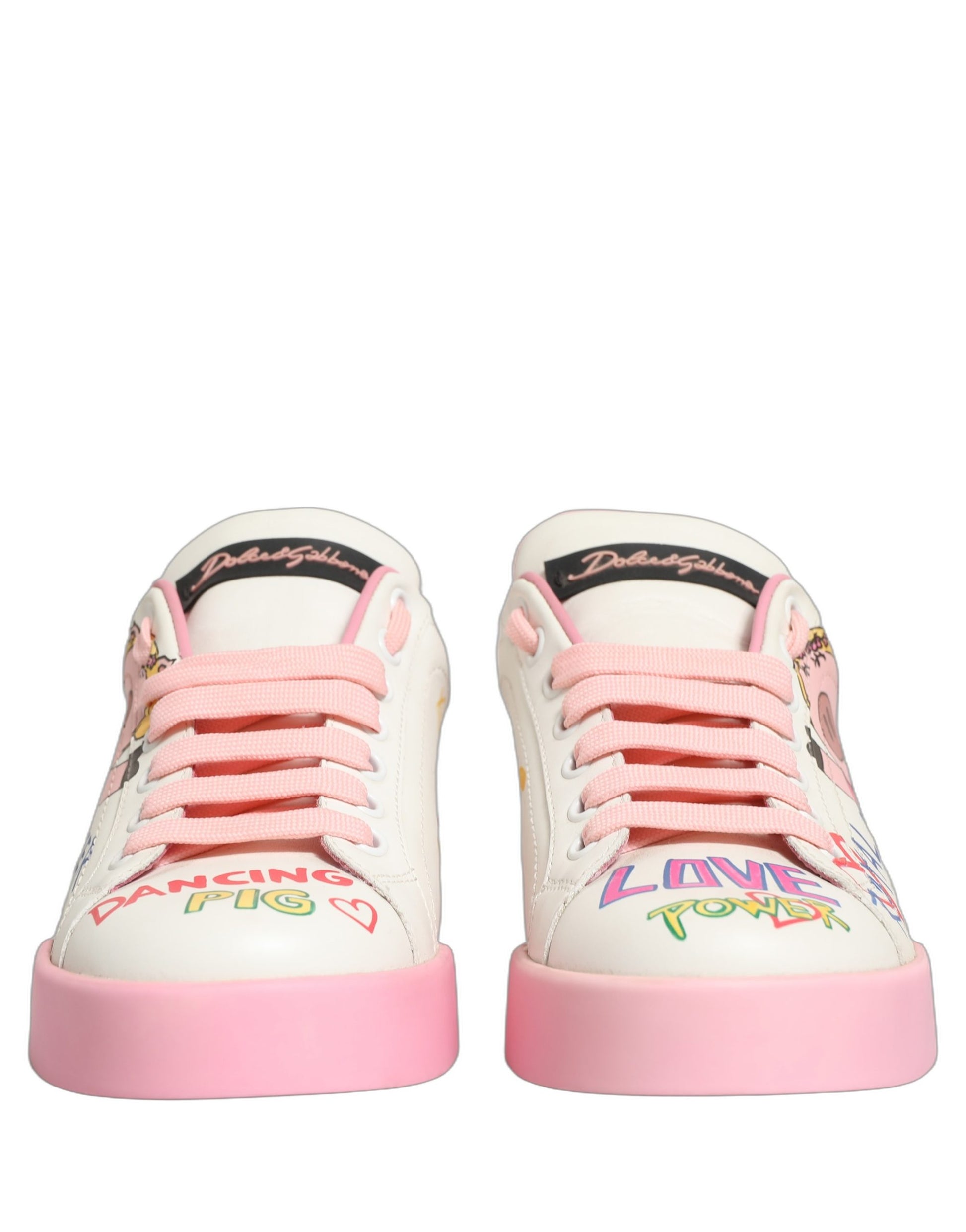 Dolce & Gabbana White Low Top Sneakers for Men