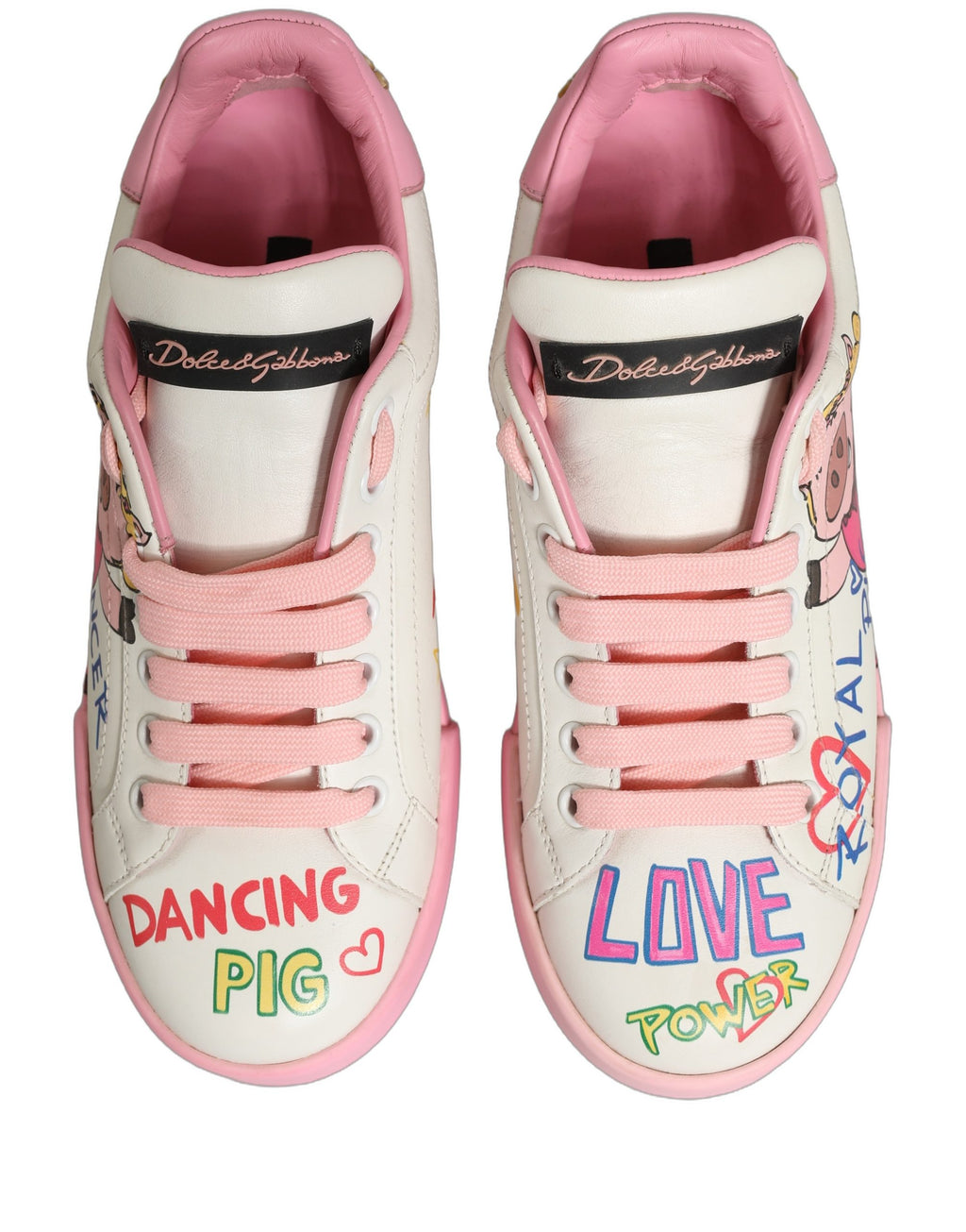 Dolce & Gabbana White Low Top Sneakers for Men alternate view