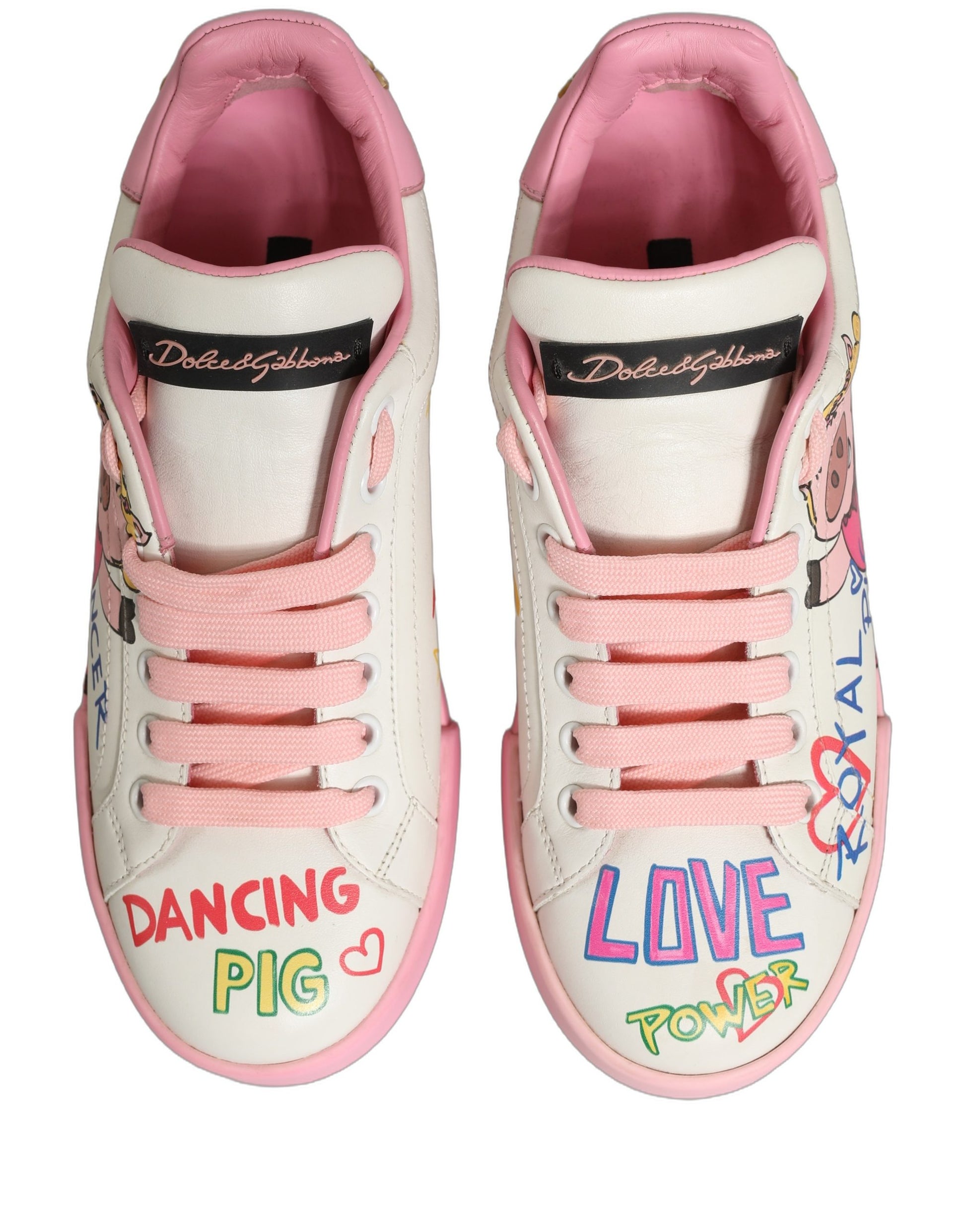 Dolce & Gabbana White Low Top Sneakers for Men alternate view