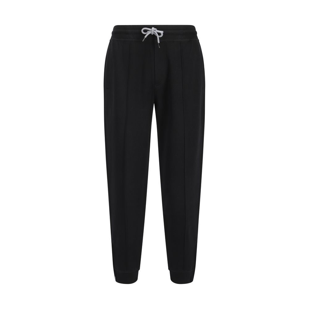 Brunello Cucinelli Black Joggers for Men