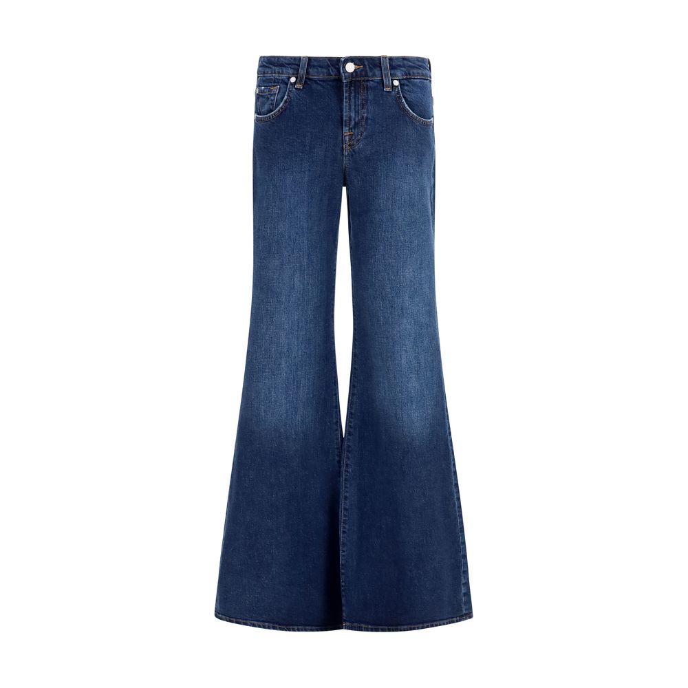 Jean évasé 7FOR en coton bleu
