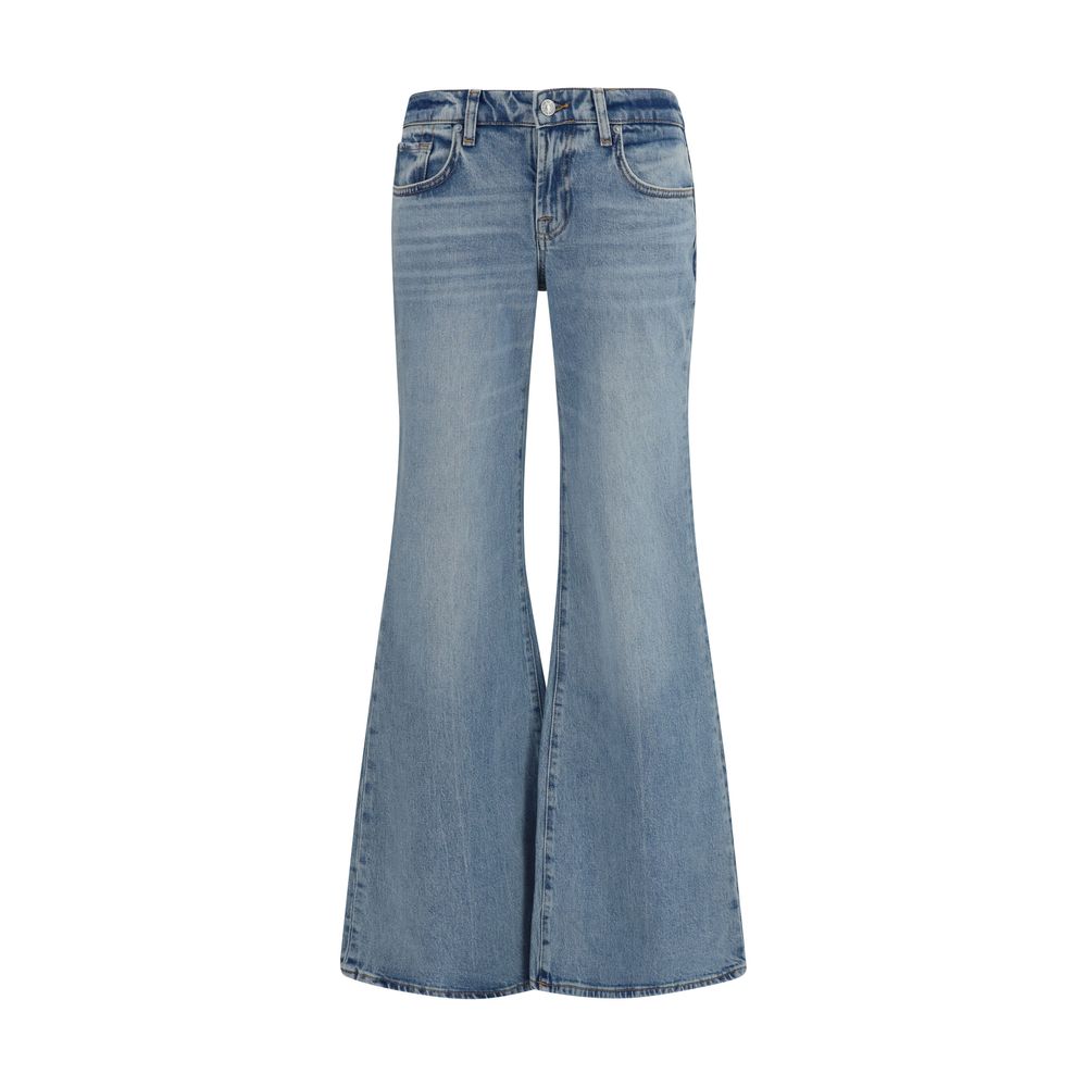 Jean évasé 7FOR en coton bleu