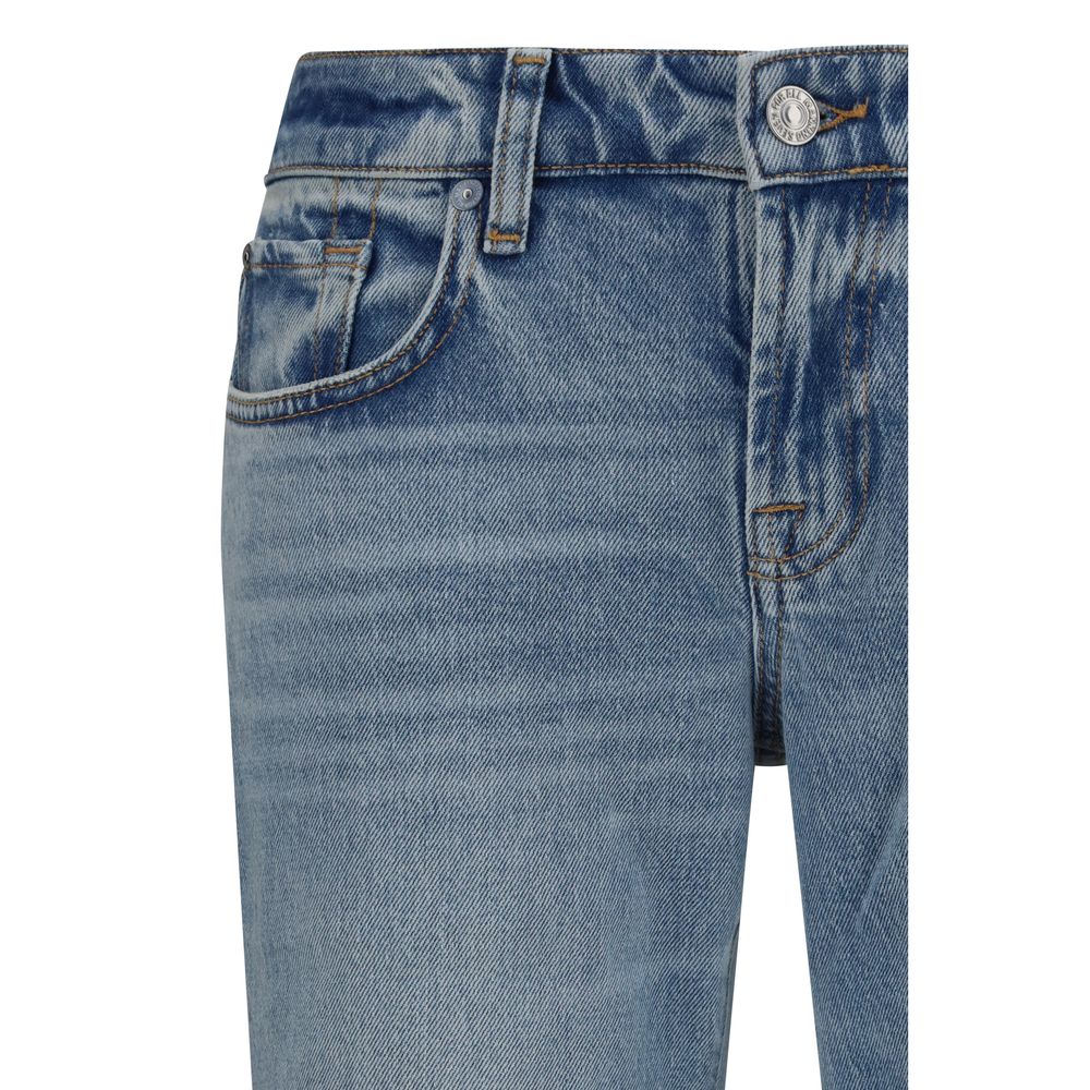 Jean évasé 7FOR en coton bleu