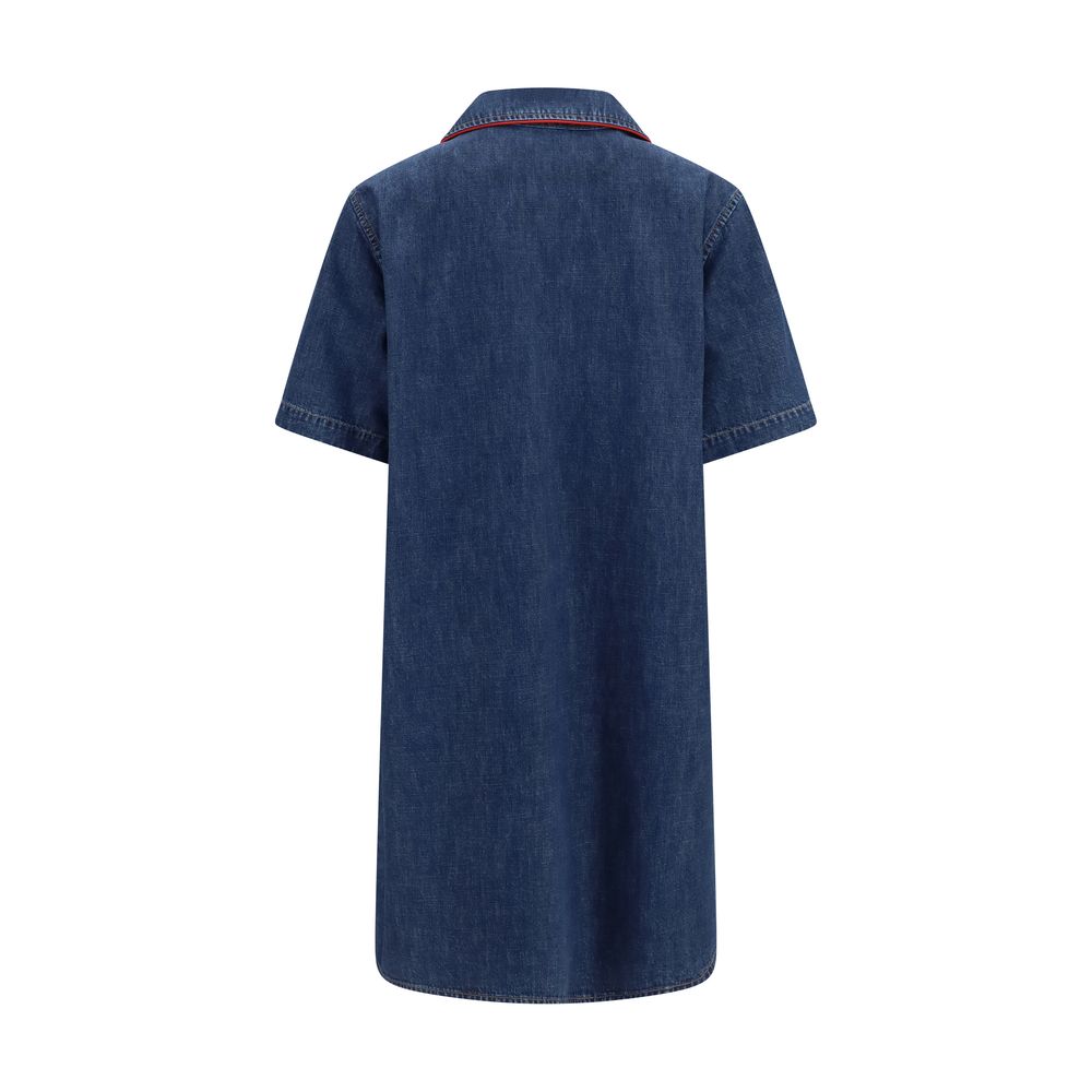Robe décontractée en coton bleu Valentino
