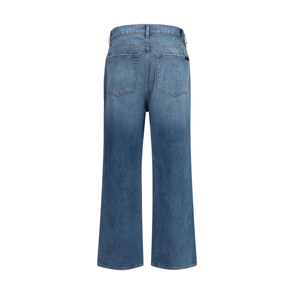 Jeans Relaxed Fit en Coton Bleu 7FOR