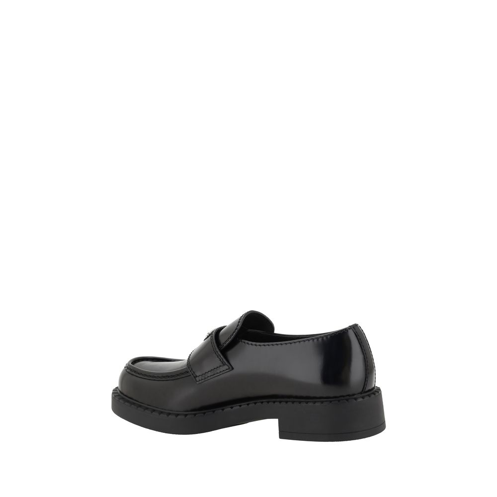Prada Black Loafers detail view