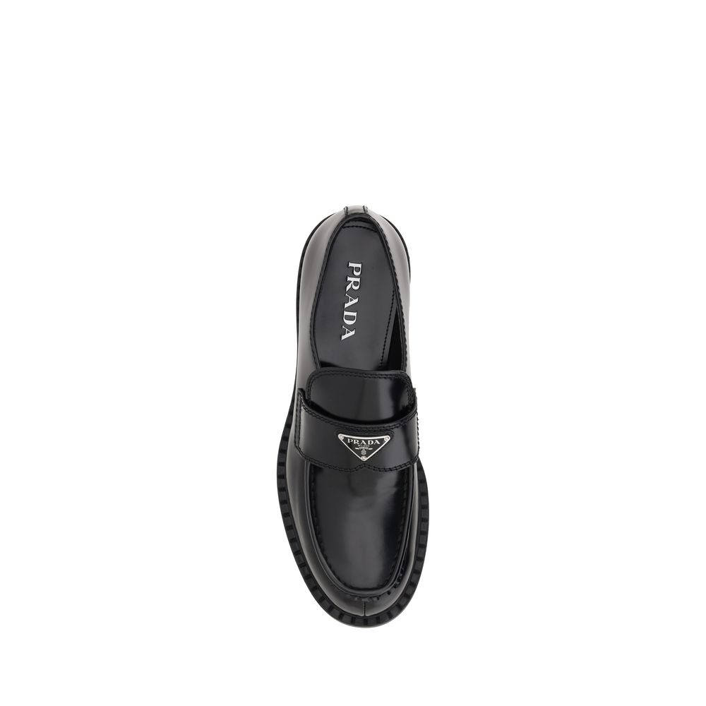 Prada Black Loafers side view