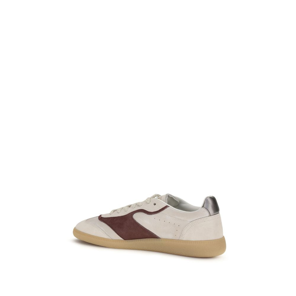 Baskets basses Dsquared² en cuir de veau beige Bos Taurus