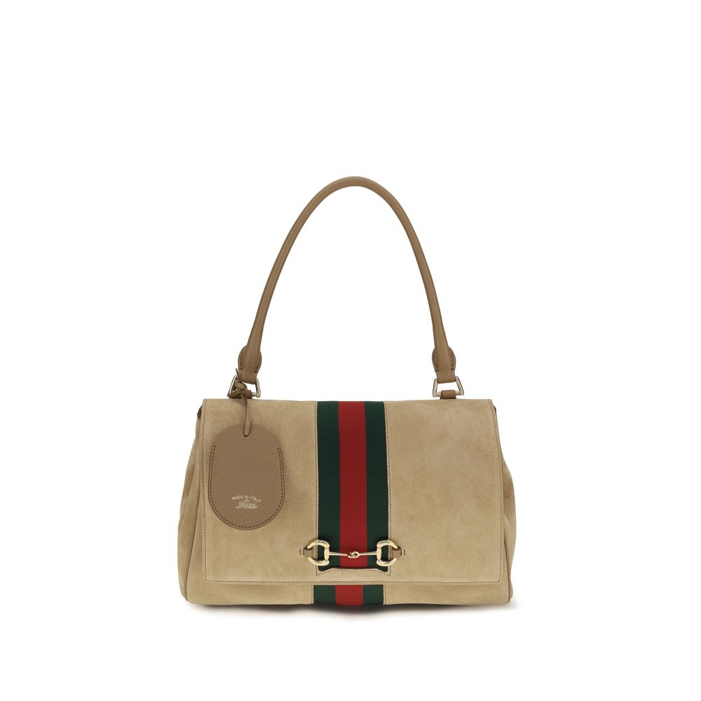 Sac à main Gucci en cuir de veau beige Bos Taurus