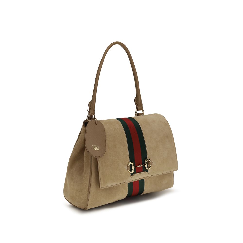 Sac à main Gucci en cuir de veau beige Bos Taurus