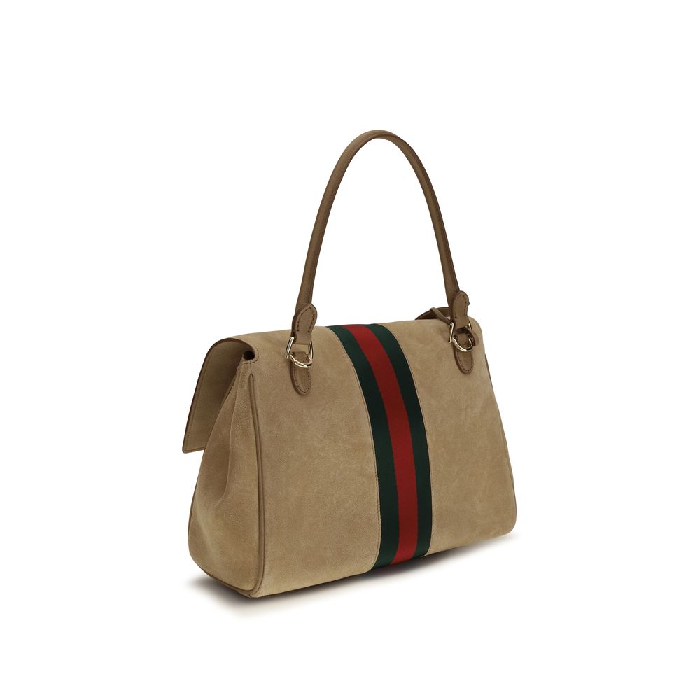 Sac à main Gucci en cuir de veau beige Bos Taurus