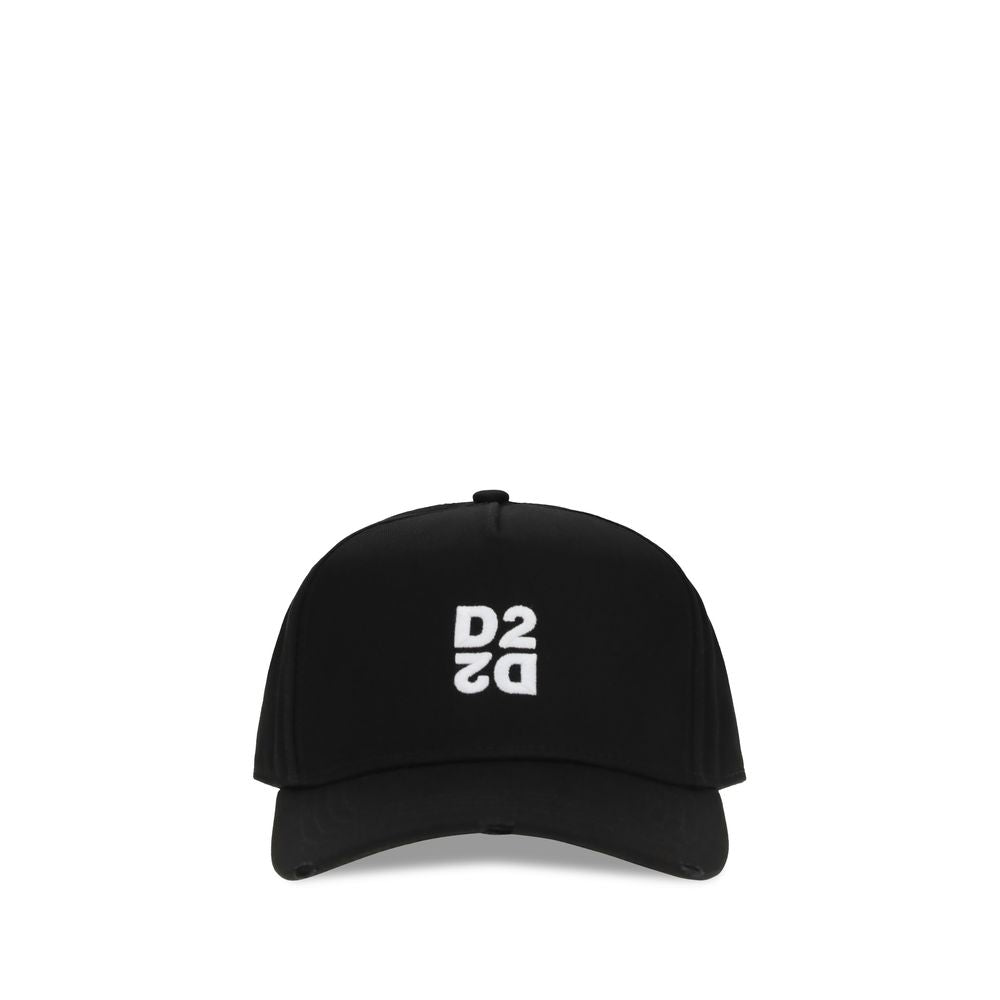 Casquette Dsquared² en coton noir (Casquette de baseball)