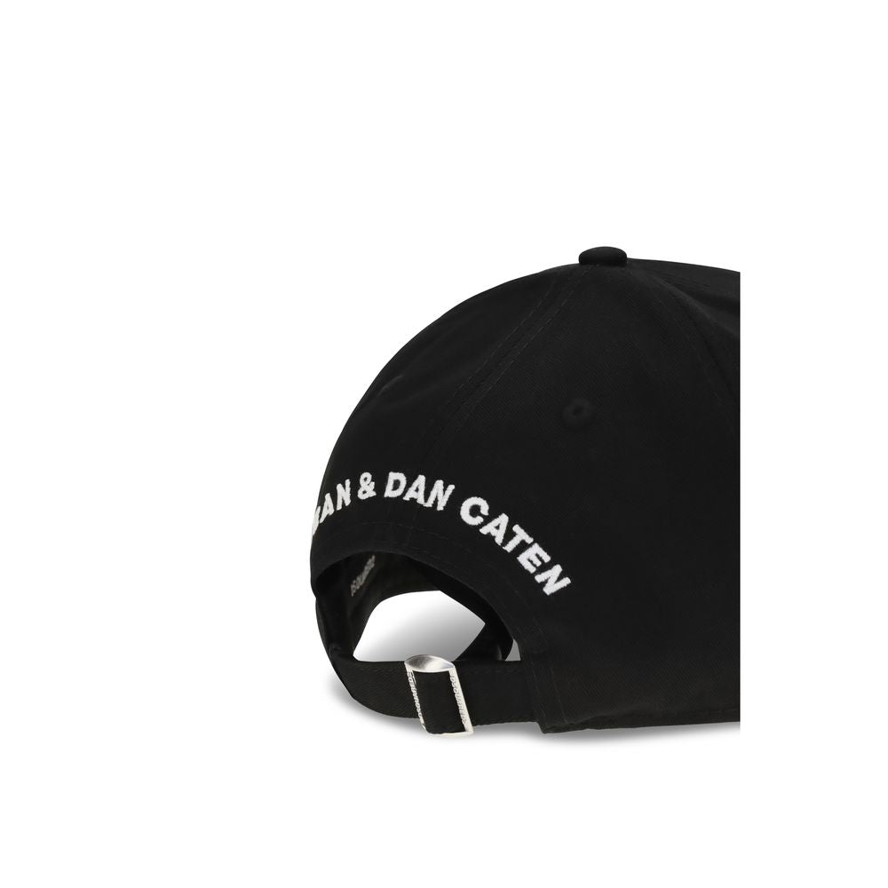 Casquette Dsquared² en coton noir (Casquette de baseball)