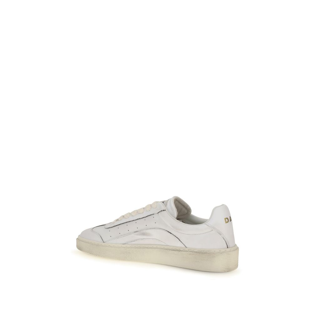 Dsquared² White Low Top Sneakers for Men detail view