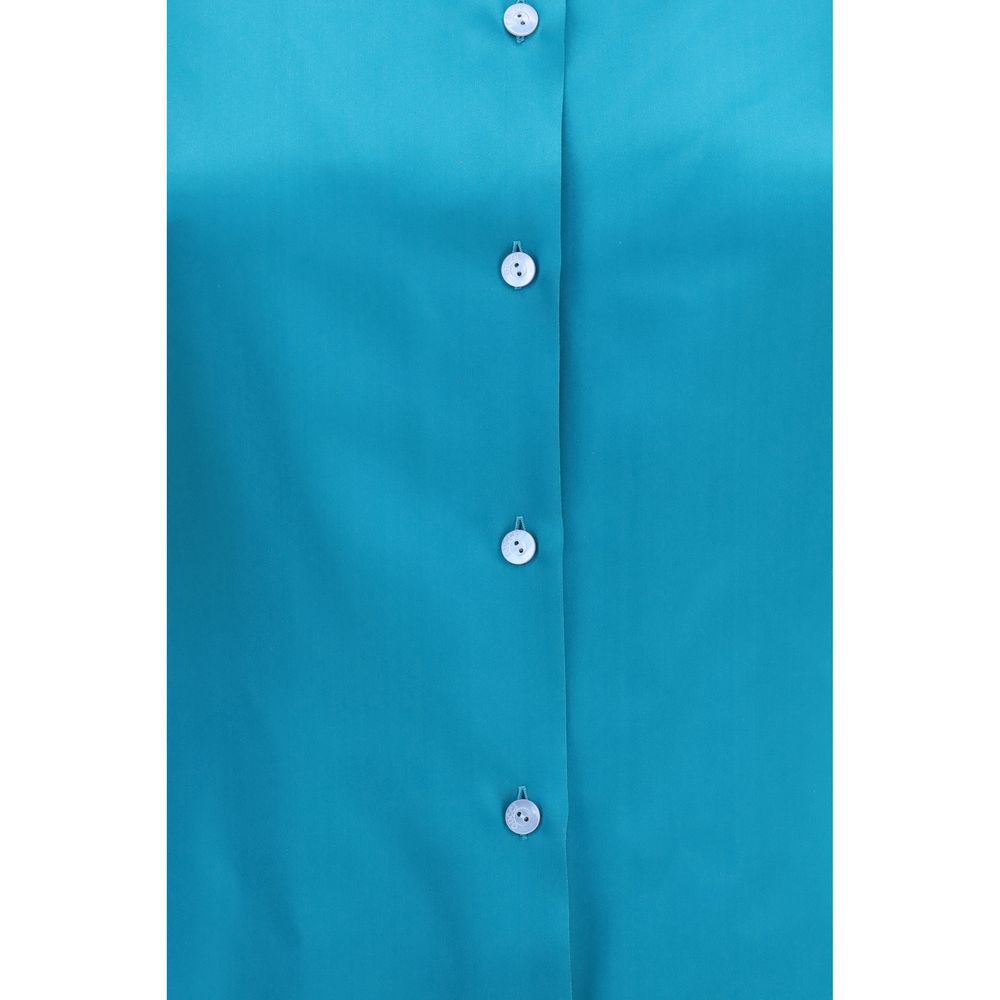 Chemise en soie bleue Gucci