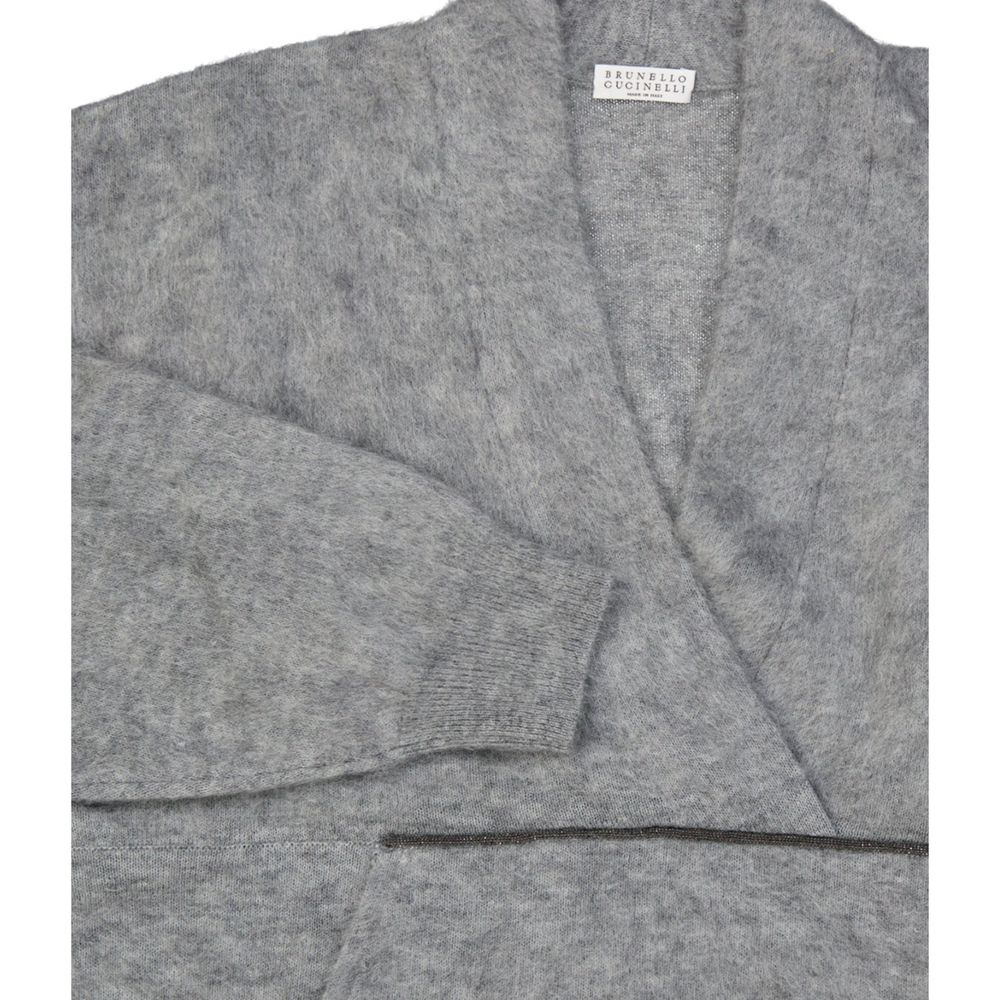 Brunello Cucinelli Grey Sweatshirt for Women detail view