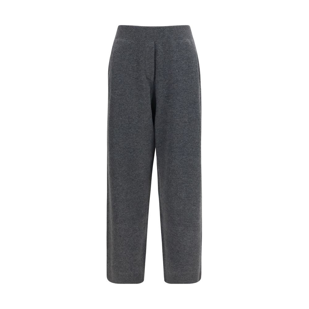 Brunello Cucinelli Pantalon décontracté gris en cachemire