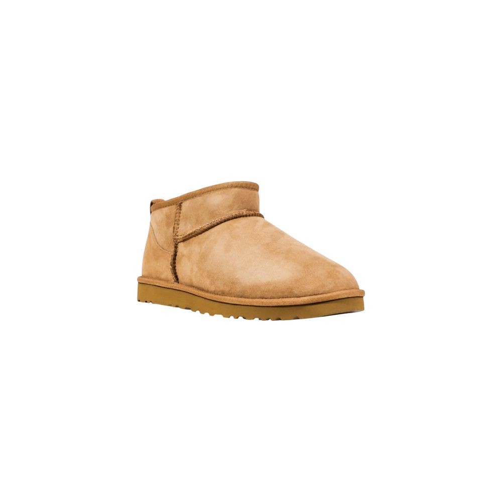 Bottines en cuir beige UGG