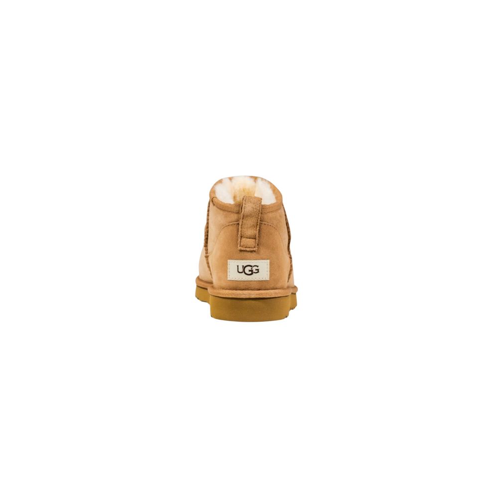Bottines en cuir beige UGG