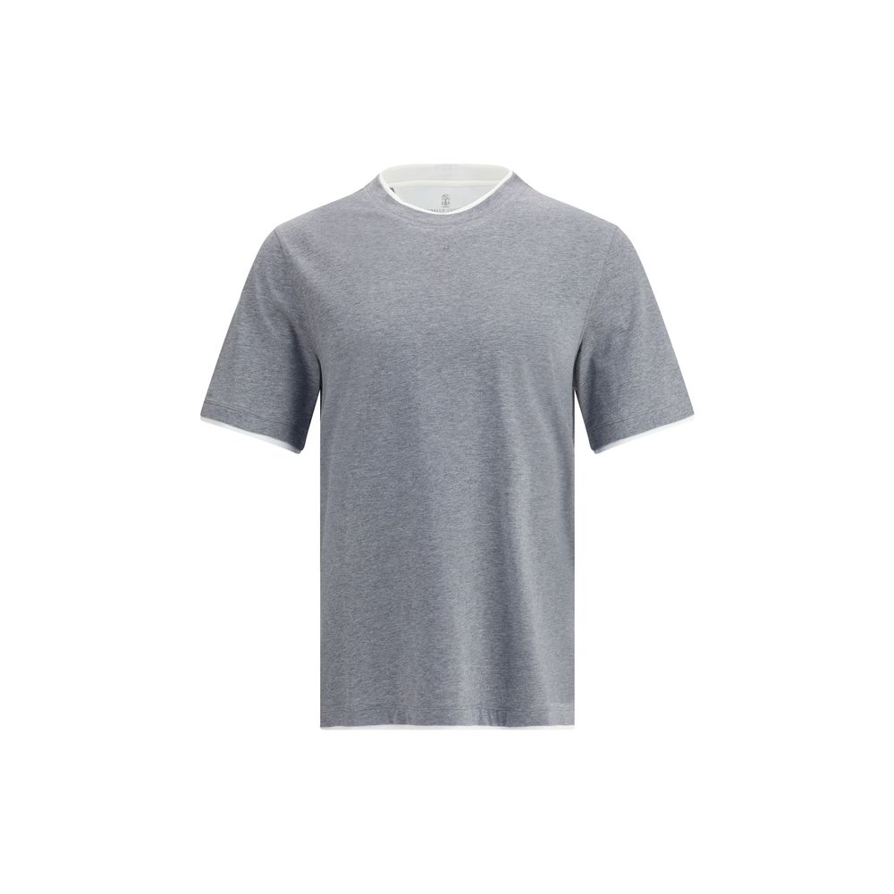 T-shirt Brunello Cucinelli en coton gris