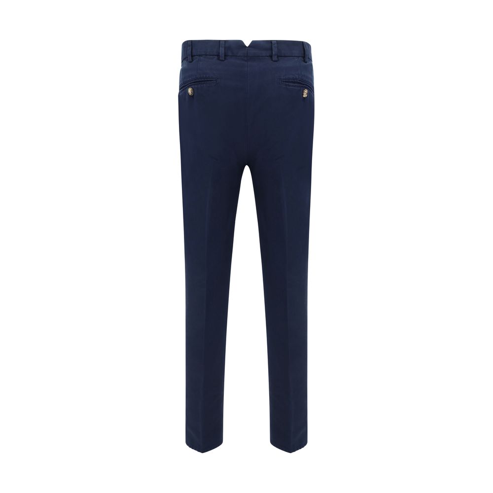 Pantalon décontracté Brunello Cucinelli en coton bleu
