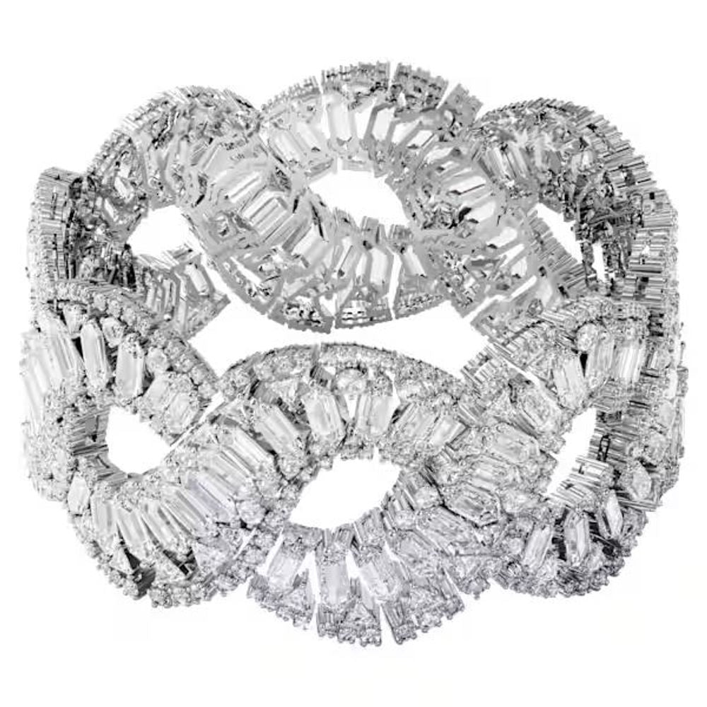Bracelet Swarovski en acier inoxydable gris