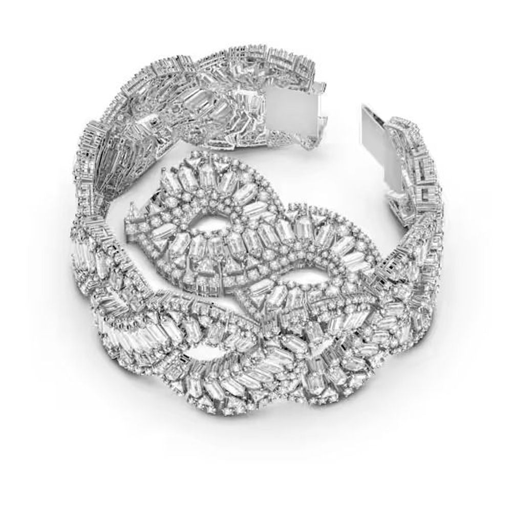 Bracelet Swarovski en acier inoxydable gris