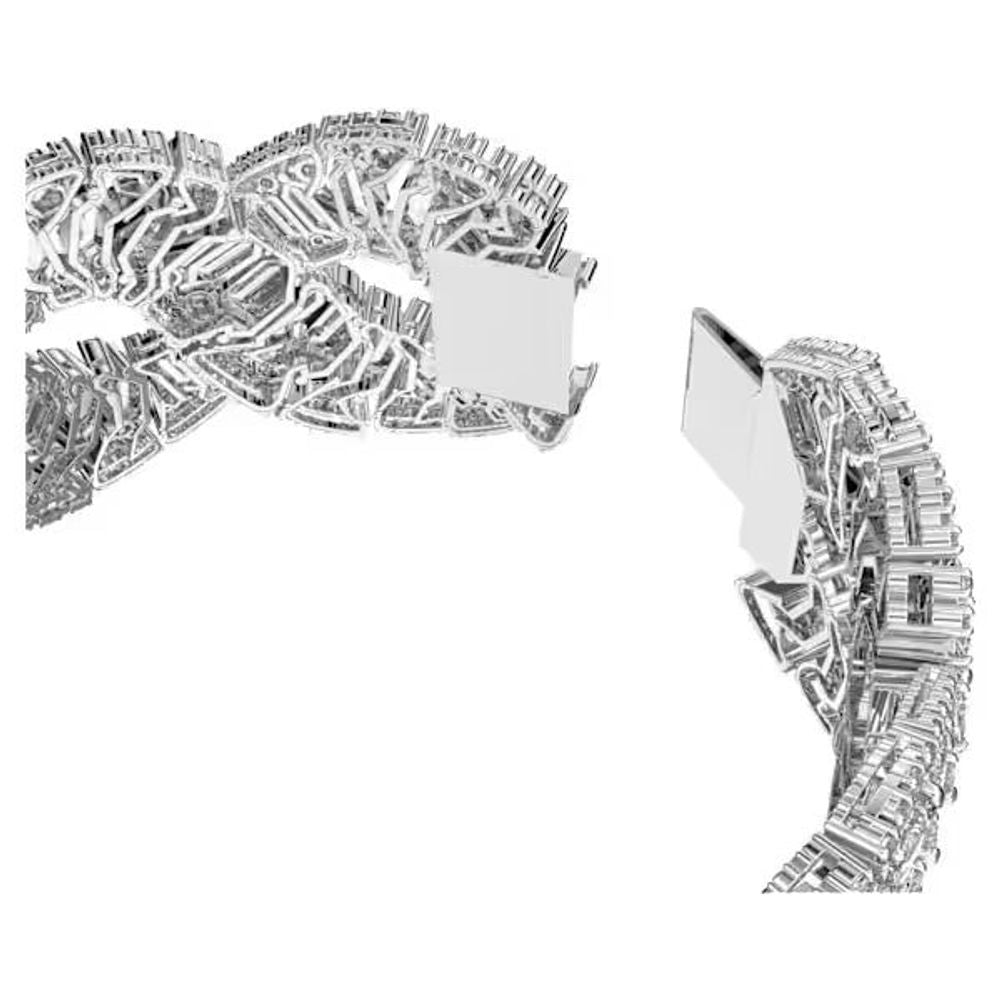 Bracelet Swarovski en acier inoxydable gris
