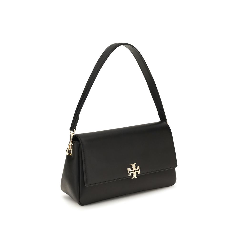 Sac à bandoulière en cuir de veau noir Bos Taurus Tory Burch