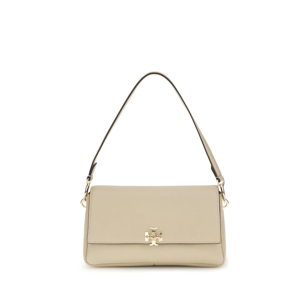 Sac à bandoulière Tory Burch en cuir de veau beige Bos Taurus