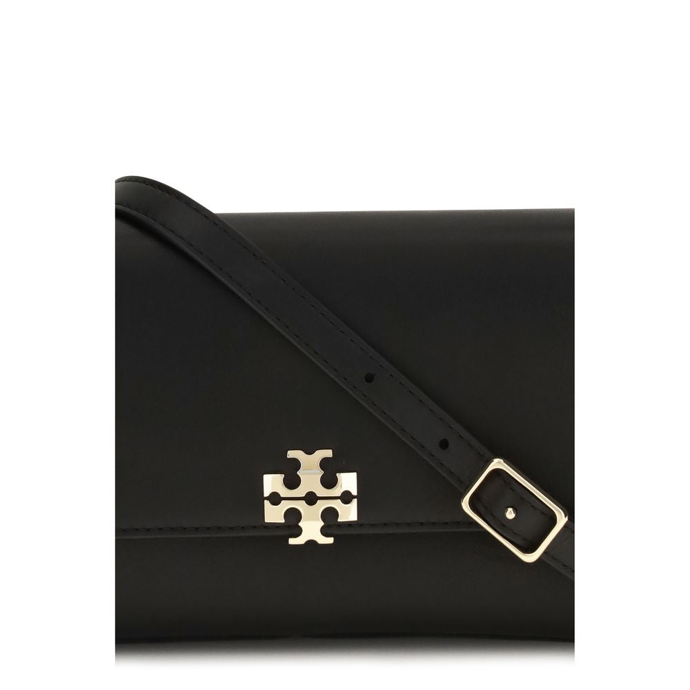 Sac à bandoulière en cuir de veau noir Bos Taurus Tory Burch