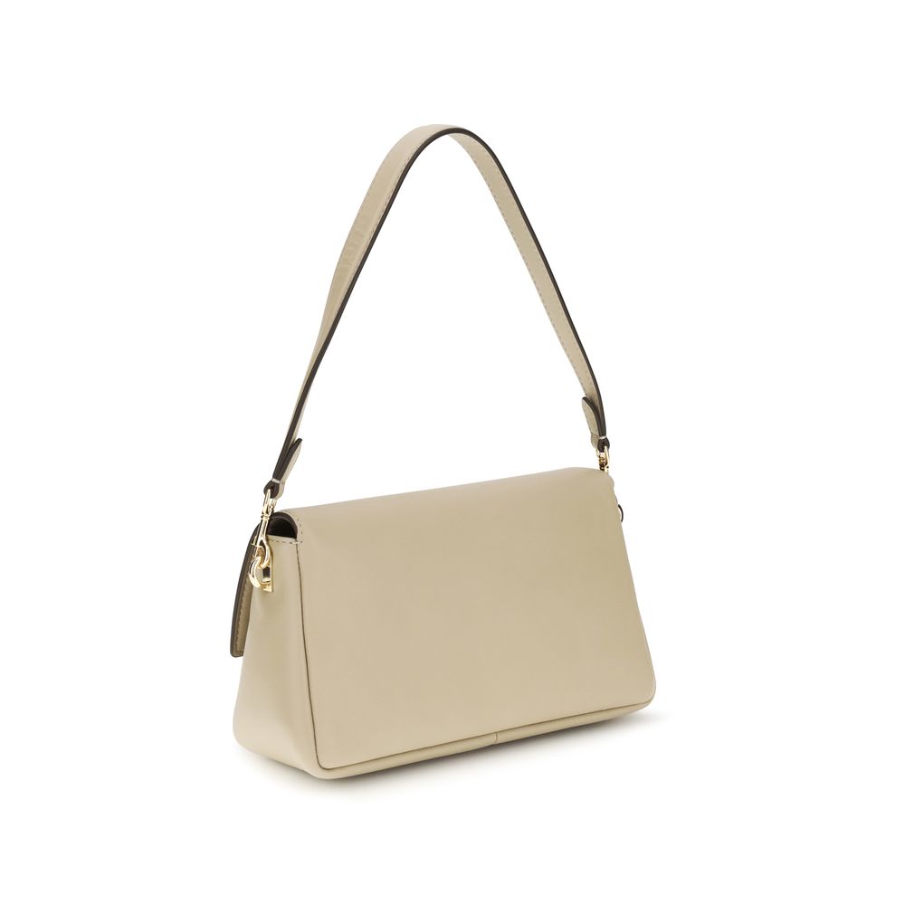 Sac à bandoulière Tory Burch en cuir de veau beige Bos Taurus