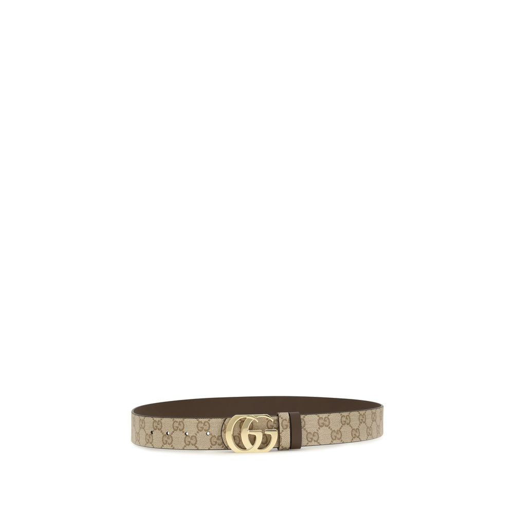 Ceinture classique Gucci en cuir de veau beige