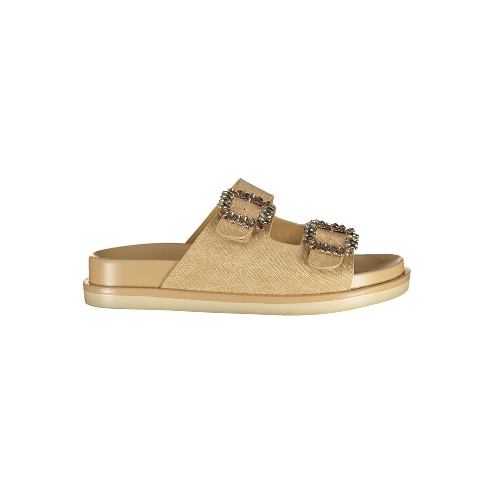 Chausson pour femme en polyuréthane beige Laura Biagiotti