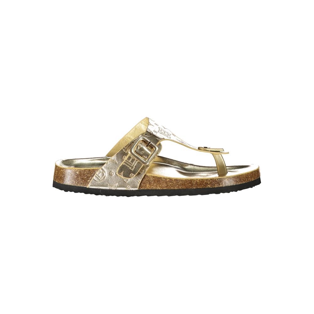 Laura Biagiotti Gold Poliuretano Sandale Femme