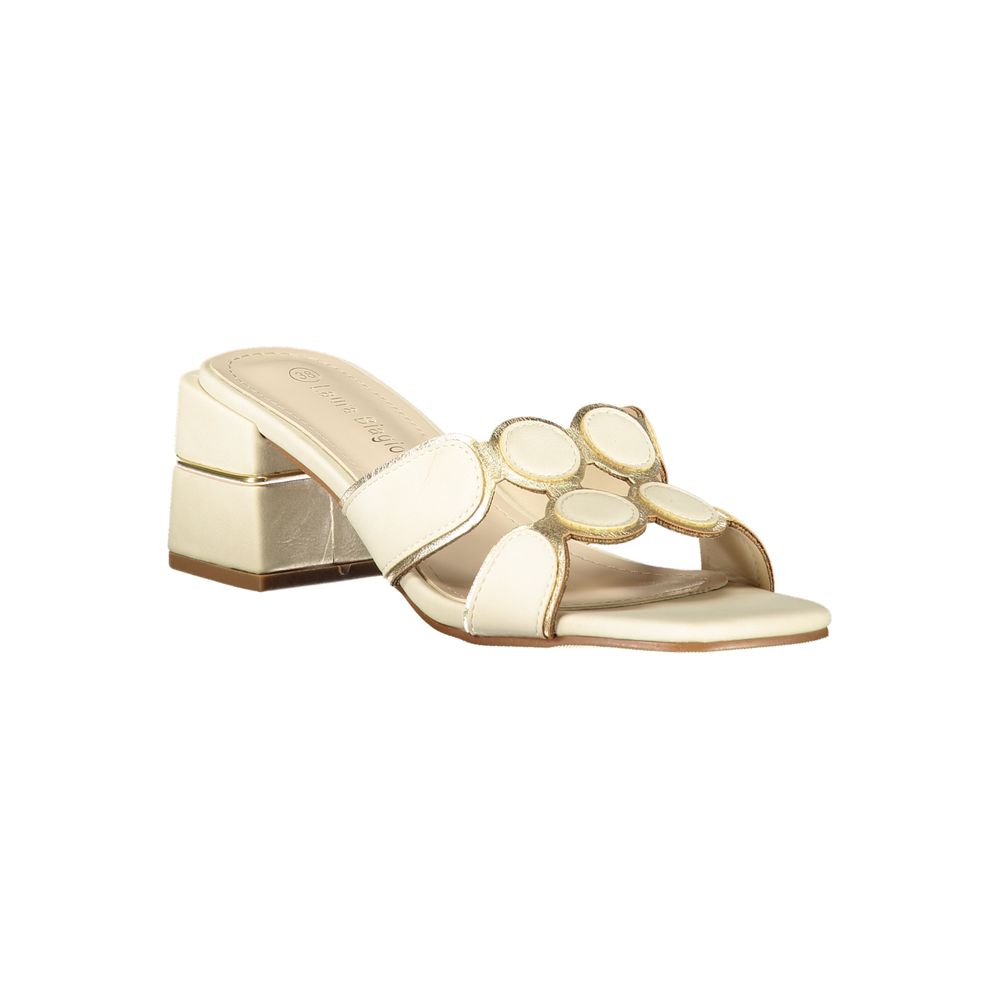 Sandales Laura Biagiotti femme en polyuréthane beige