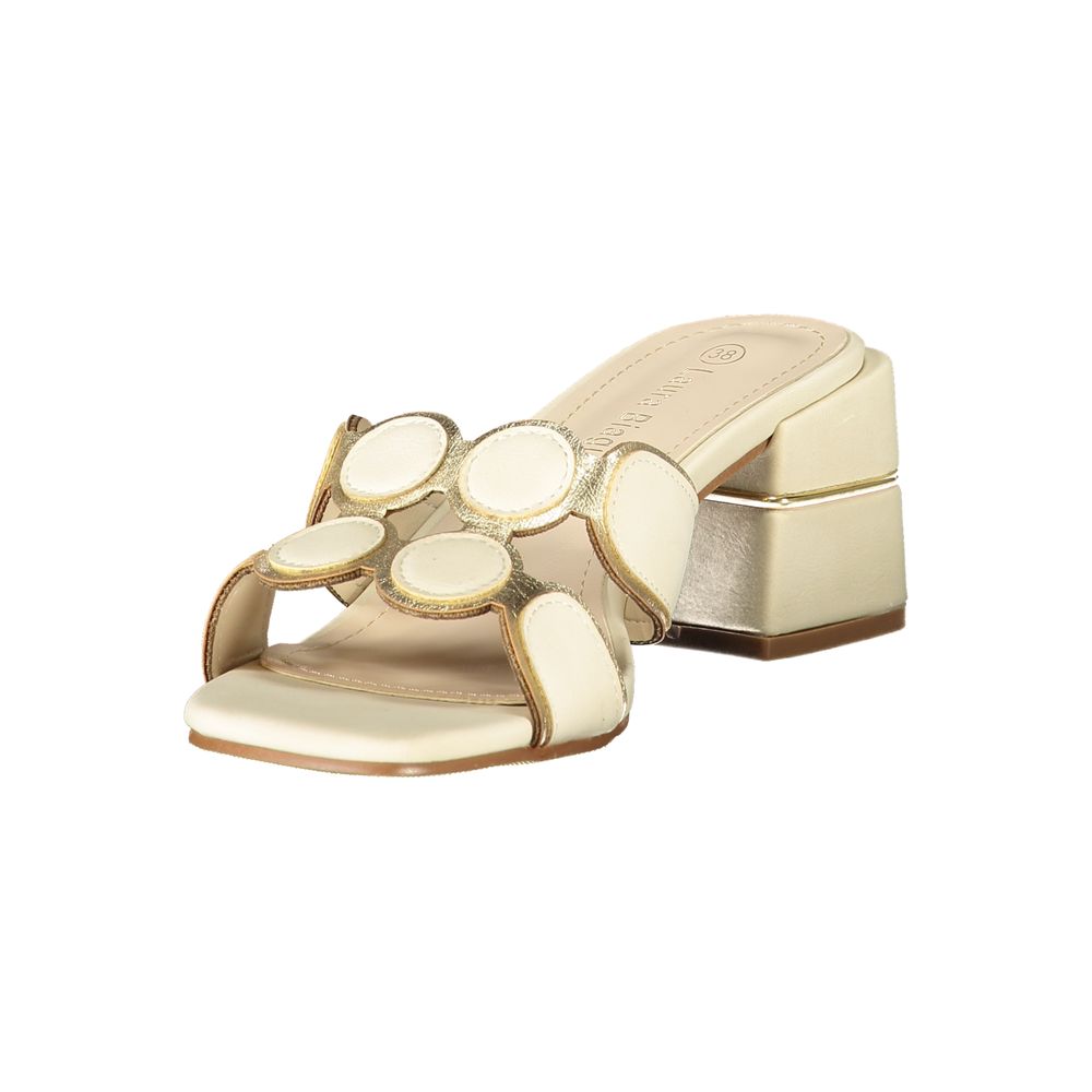 Sandales Laura Biagiotti femme en polyuréthane beige