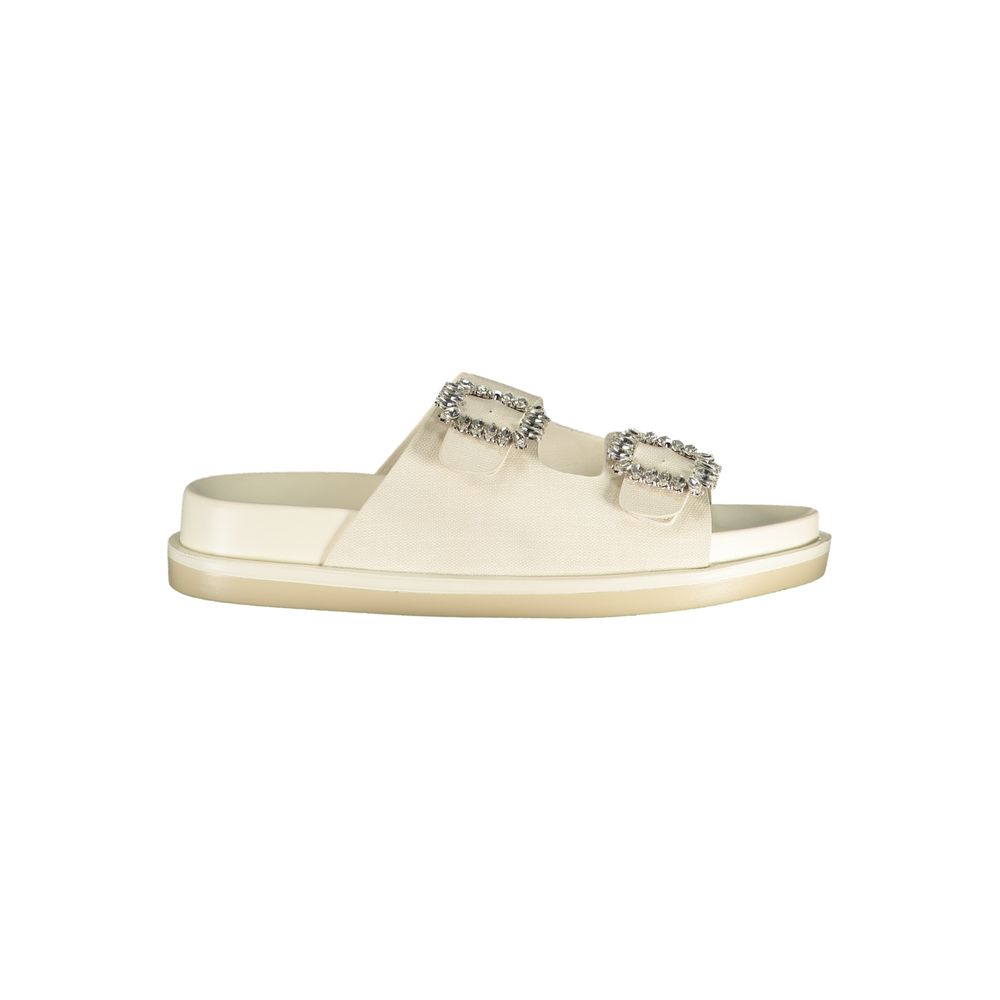 Laura Biagiotti White Polyurethane Women's Slipper