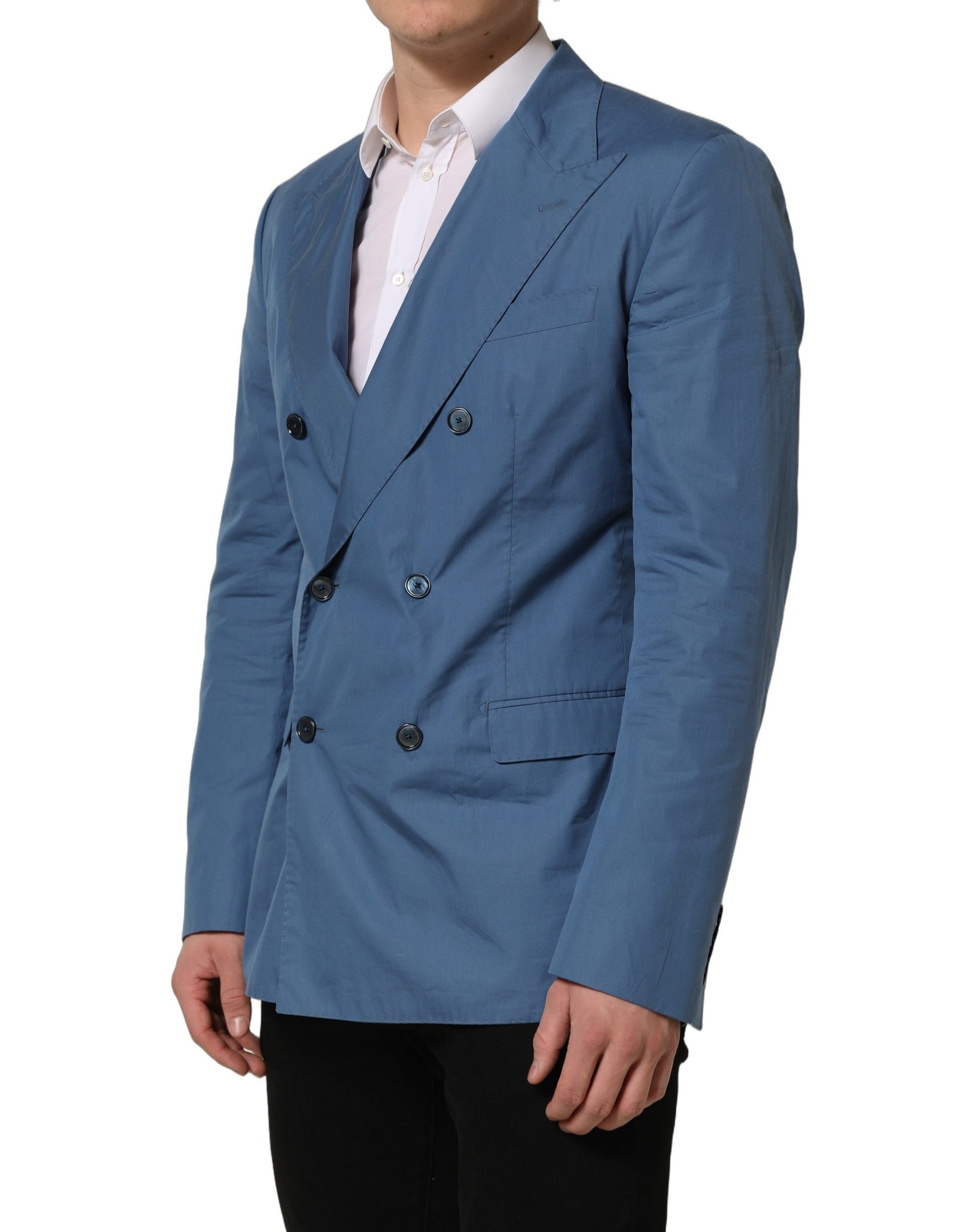 Dolce & Gabbana Blue Blazer for Men side view