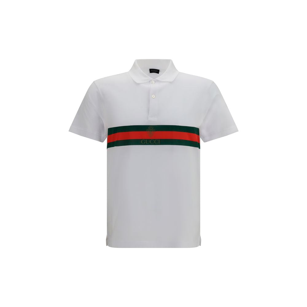 Gucci White Polo Shirt