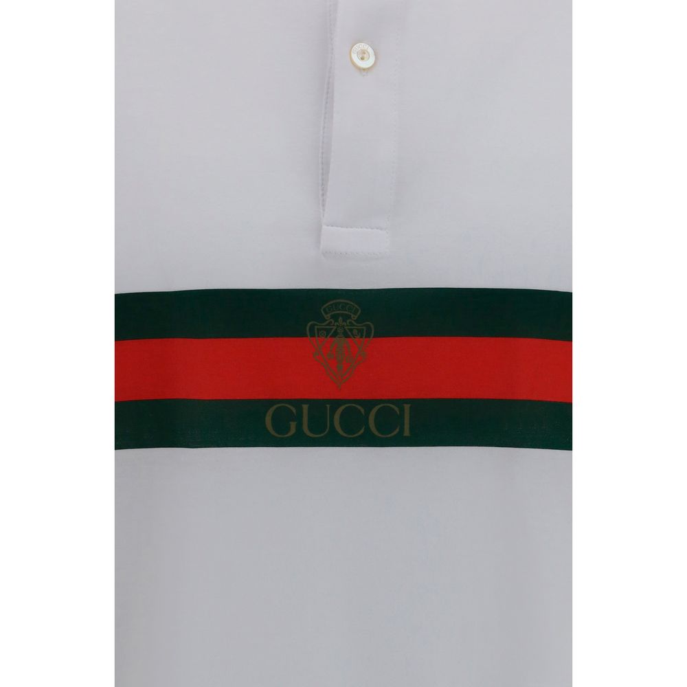 Gucci White Polo Shirt detail view
