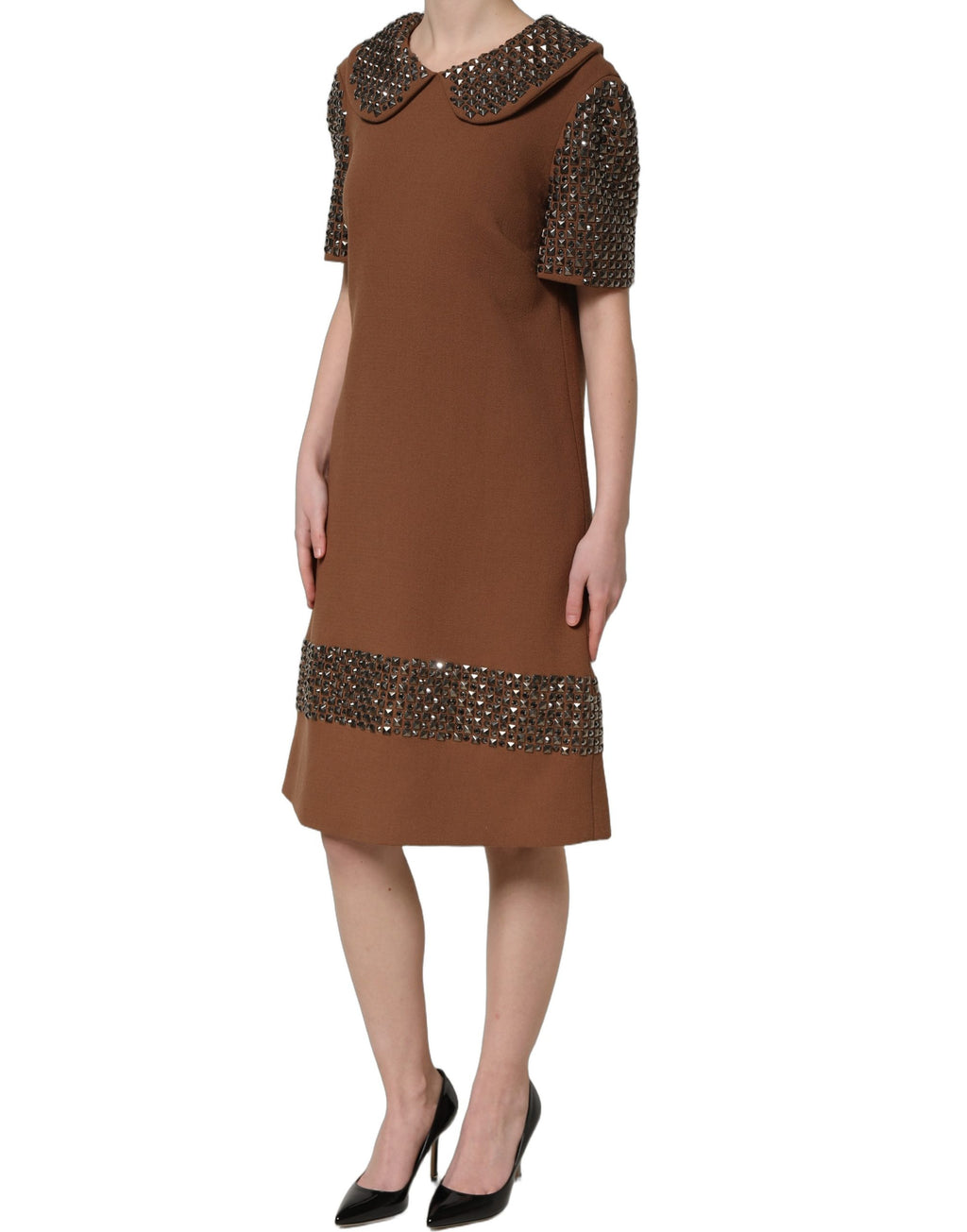 Dolce & Gabbana Brown Designer Fashion side view