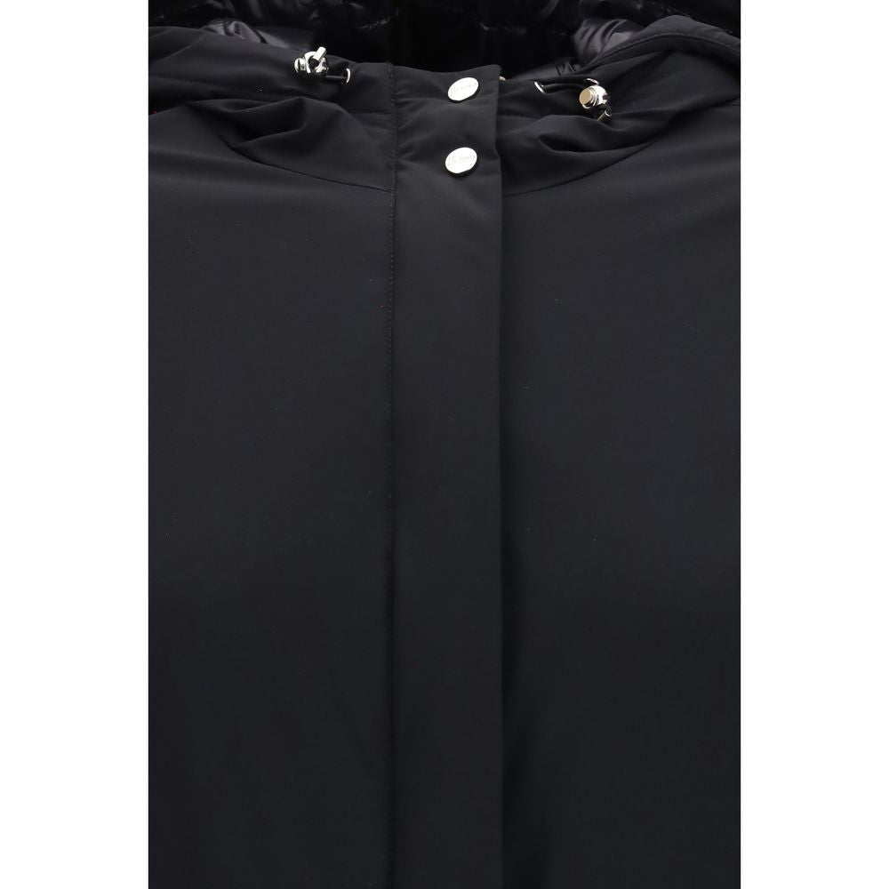 Herno Black Jacket detail view