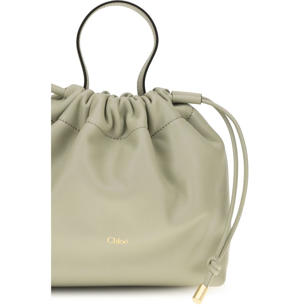 Chloé Gray Shoulder Bag side view