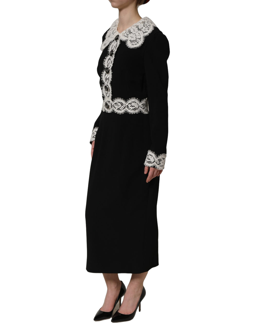 Dolce & Gabbana Black Designer Fashion side view